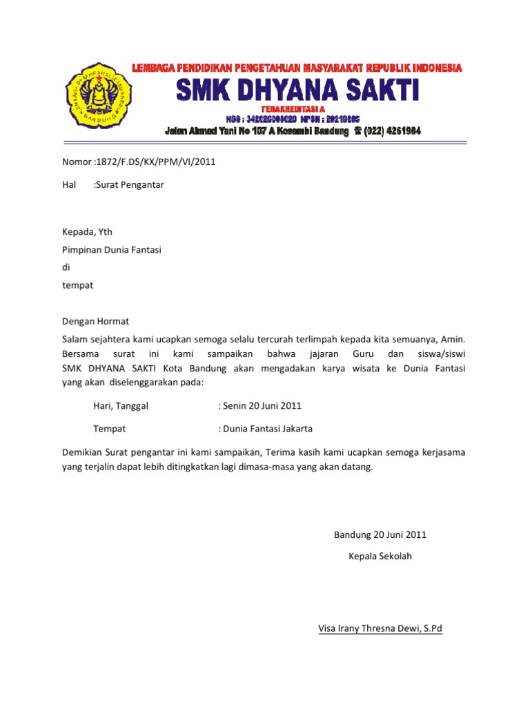 Surat Pengantar