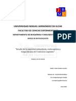 Estudio antioxidante y fotoprotector de extractos vegetales en melanocitos