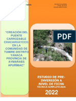 Pip 2022 Puente Chacahuaycco - Yanaca - Aymaraes - Apurimac