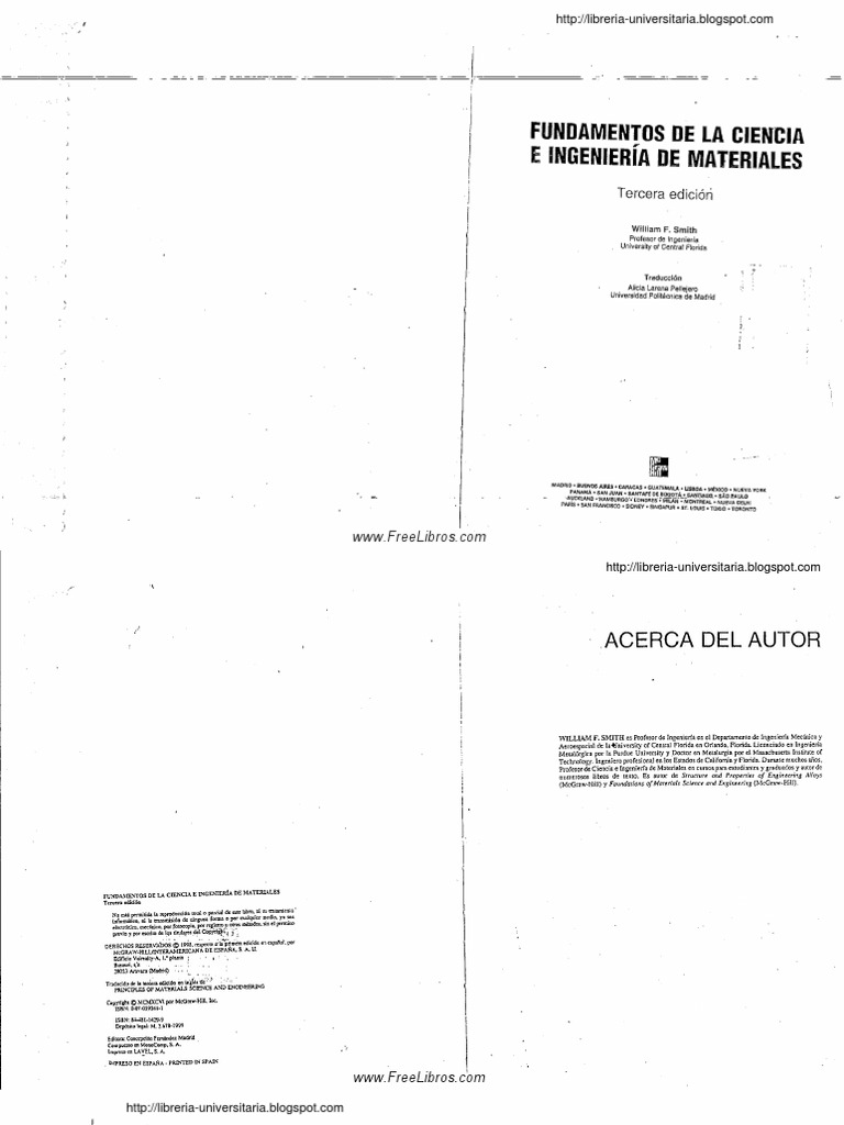 Fundamentos de La Ciencia e Ingenieria D | PDF | Ingeniería