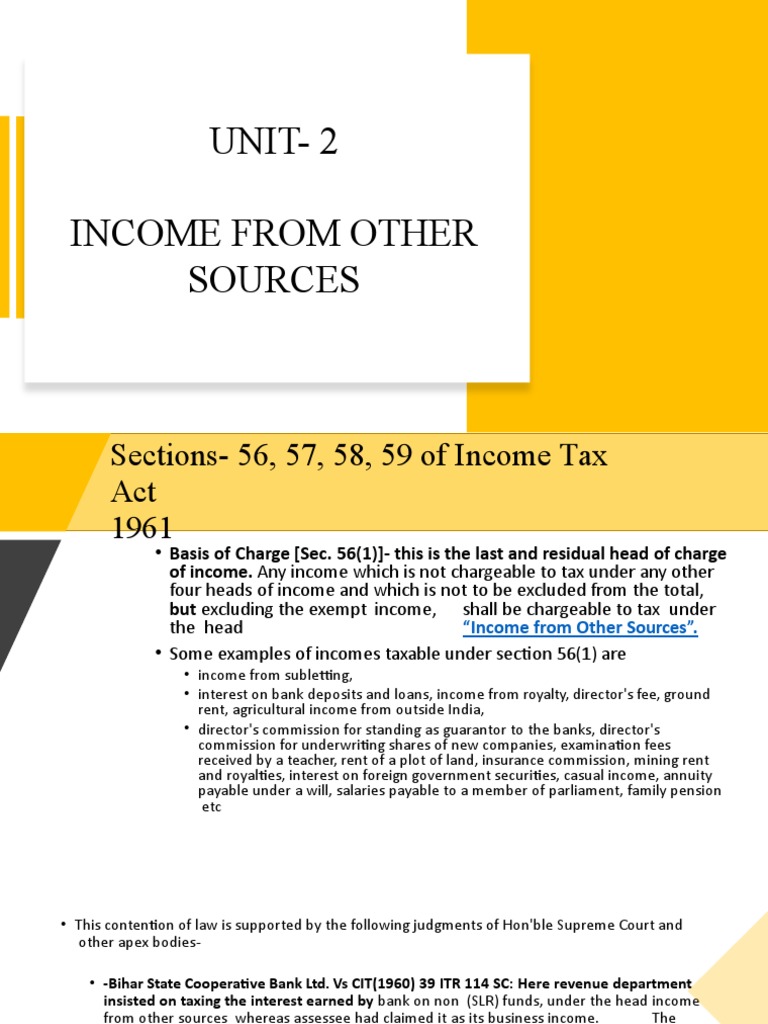 Unit 2 IFOS Theory PDF Dividend Tax Deduction