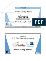 Modul 3 - DHCP Client Dan Bridge Mikrotik