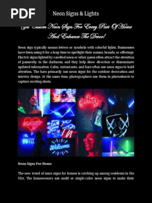 Get Custom Neon Sign for Every Part of Home and Enhance the Decor
