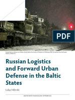 Russian Logistics and Forward Urban Defense in The Baltic States