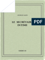 Sand George - Le Secretaire Intime