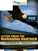 Letter From The Managing Partner: August 2011