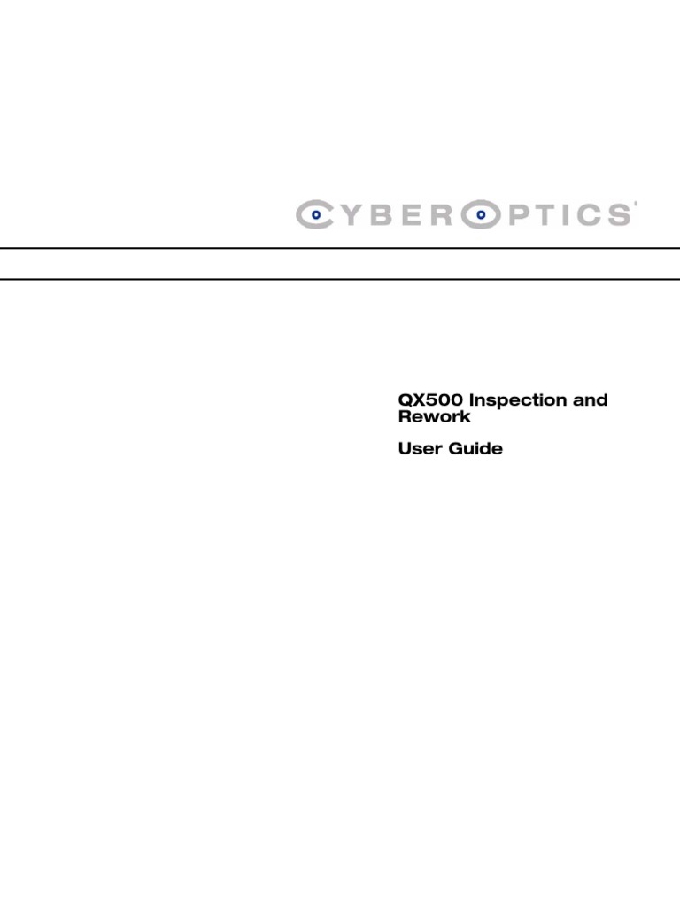 QX500 Inspection and Rework User Guide | PDF | Computer File | Barcode