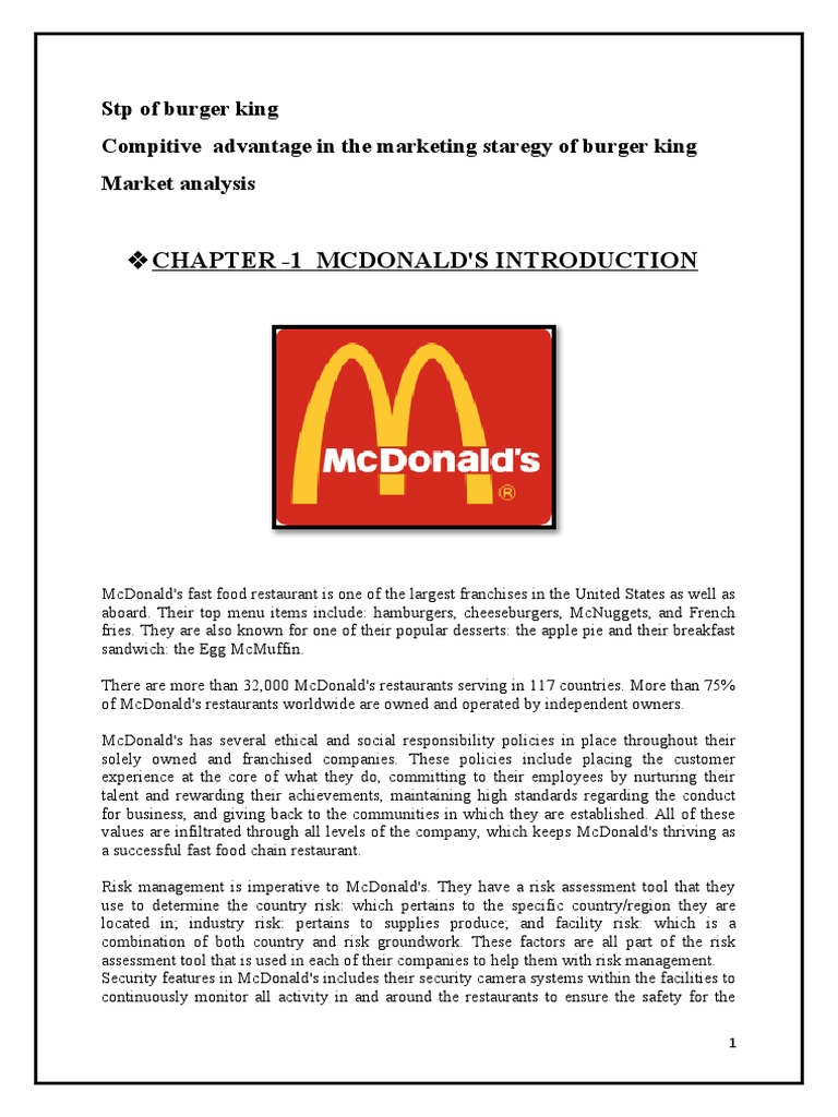 McDonald's Rise to Dominance An Analysis of the Early Growth and