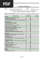 Evaluación de Desempeño Departamental - Individual