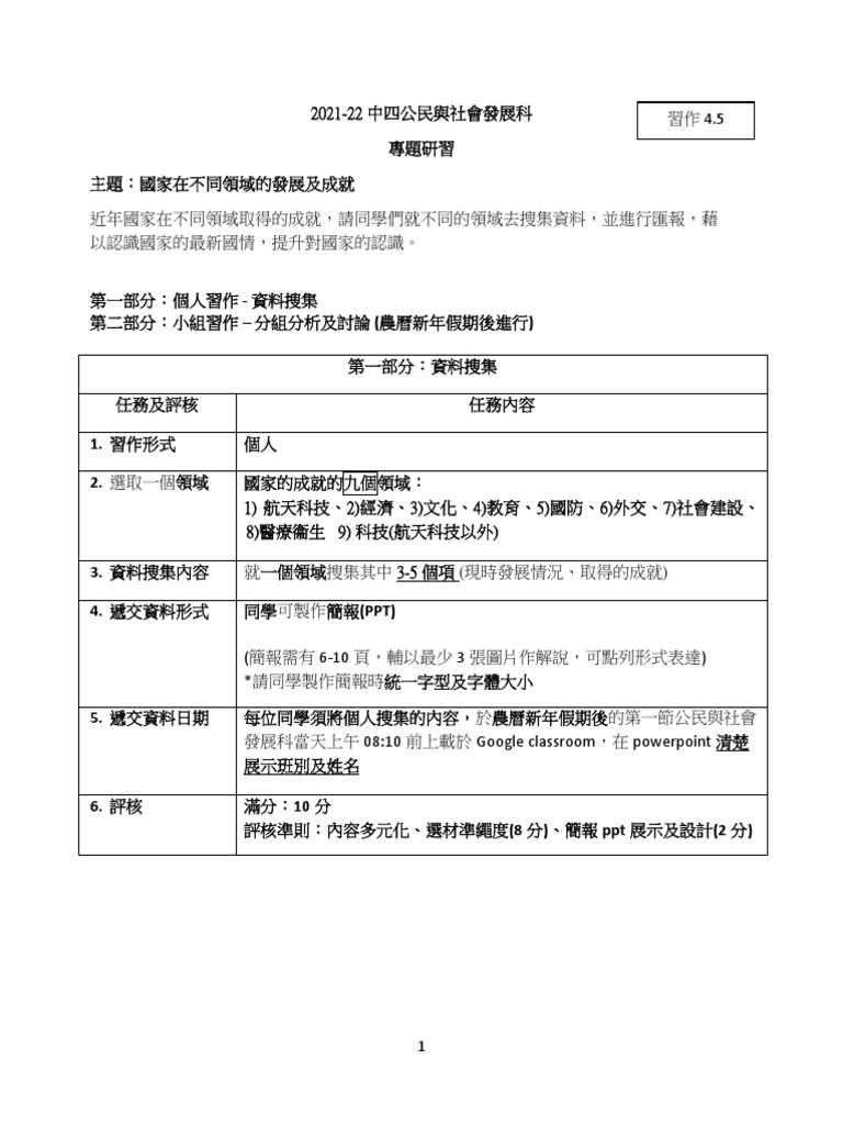 專題研習指引 | PDF
