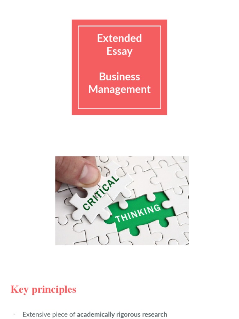 EXTENDED ESSAY BUSINESS MANAGEMENT GUIDE visual data 4