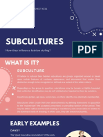 SUBCULTURES