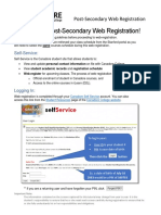 Post-Secondary Web Registration Guide
