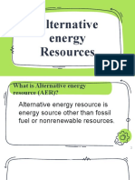 Alternative Energy Resources