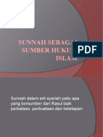 Sunnah Sebagai Sumber Hukum Islam