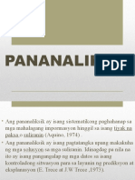 PANANALIKSIK