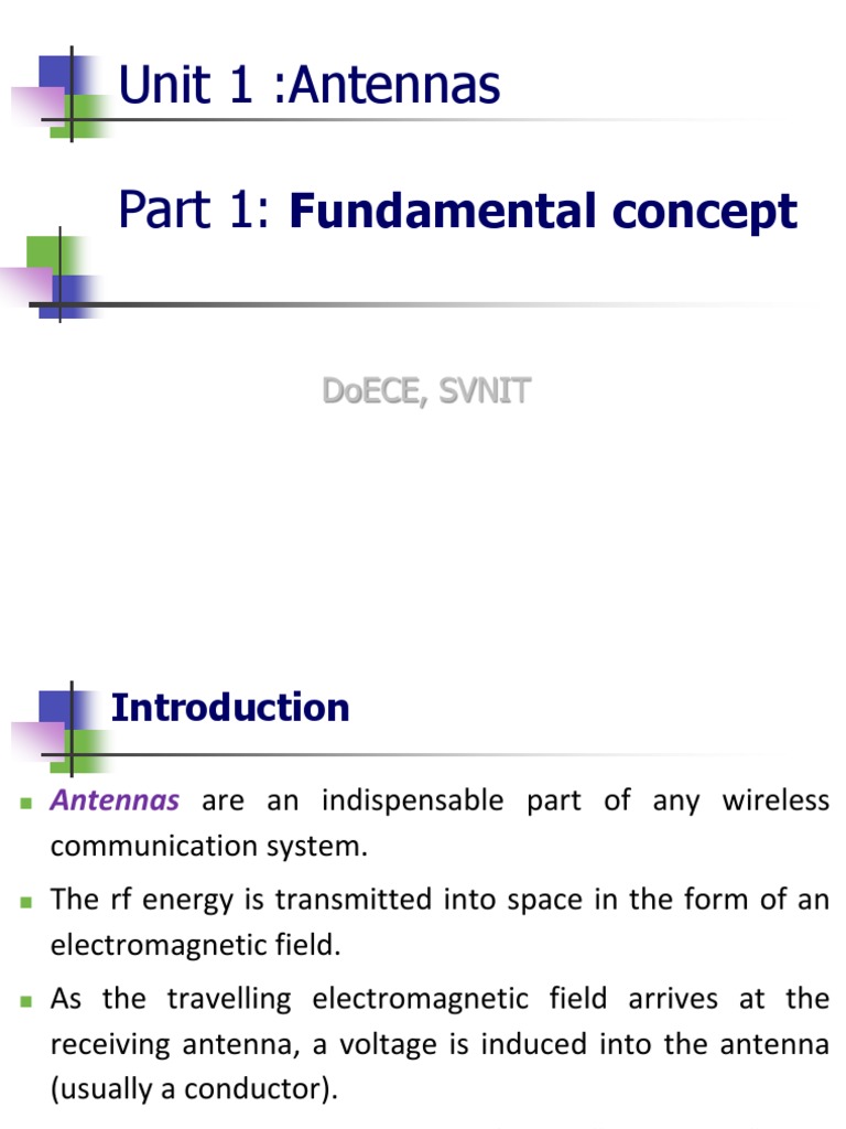 Basic Antenna Parameters Overview | PDF | Antenna (Radio ...