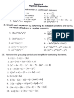 Activity 1 Algebra & Trigonometry