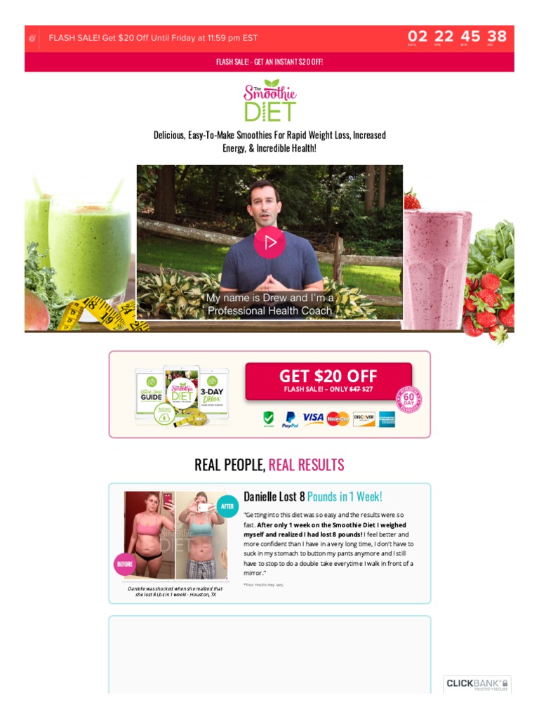 The Smoothie Diet! Delicious, Easy-To-Make Smoothies For Rapid Weight