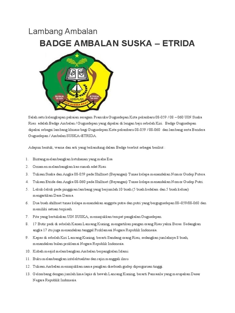 Lambang Ambalan | PDF