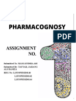 Pharmacognosy Assignment