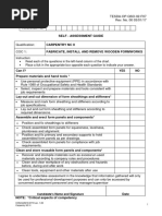 Self Assessment Guide - Carpentry NC II by COC