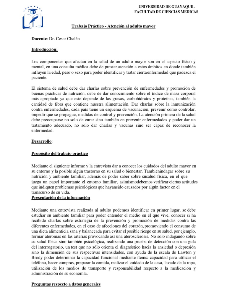Cuidados y Salud del Adulto Mayor | PDF | Vejez | Adultos
