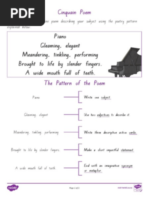 Cinquain Poem