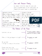 Q&A Poetry Pattern