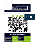 South Grandstand: Gate Section Grandstand Row Entrance Seat Order Num