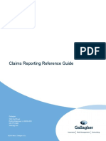 Claims Reporting Reference Guide