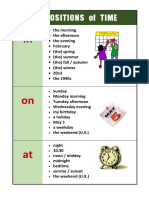 Prepositions of Time