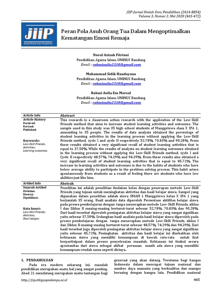 Template JIIP Baru | PDF | Cognition | Cognitive Science