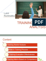 Training Needs Analysis