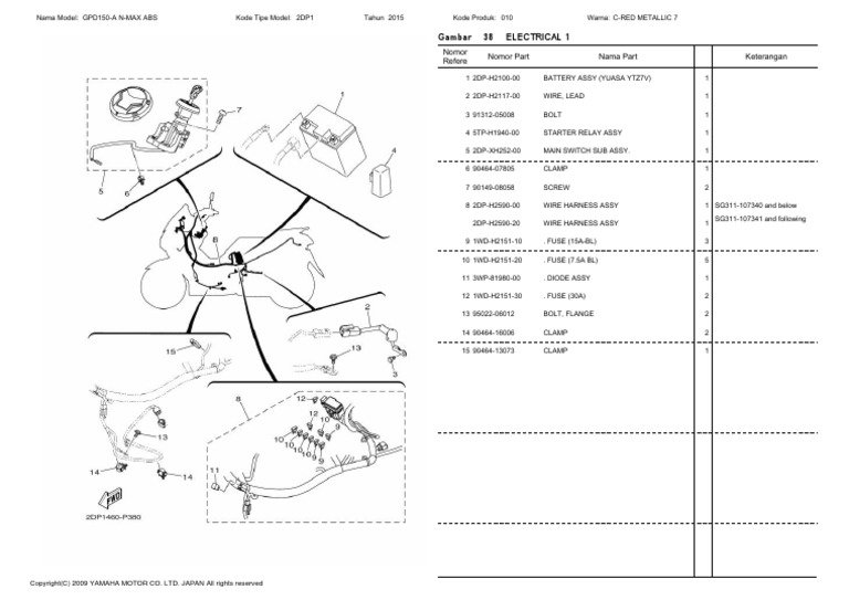 Gpd150A NMax Abs Electrical 1 PDF Electrical Engineering Equipment