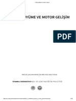 Fiziksel Büyüme Ve Motor Gelişim