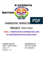 Chemistry Invetigatory Project Work