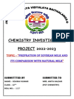 Chemistry Invetigatory Project Work