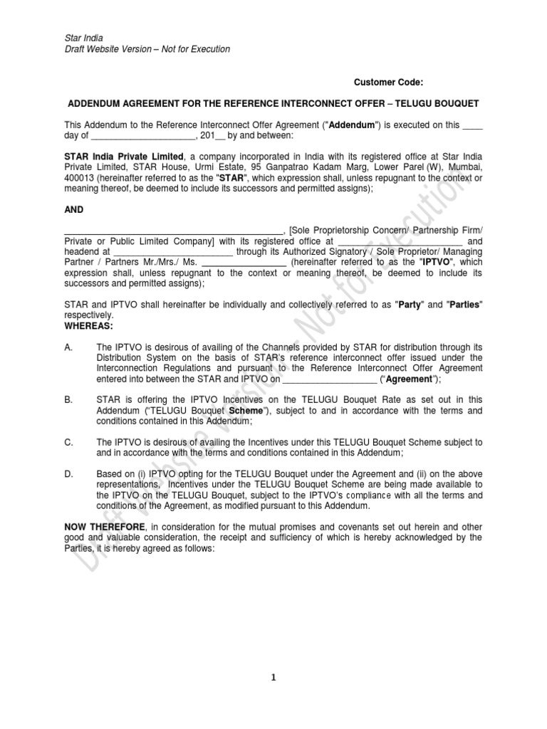 Telugu Bouquet Incentives Addendum | PDF | Subscription Business Model ...