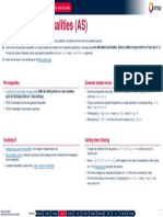 AS Pure Topic Plans Equations and Inequalities