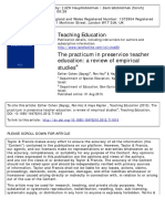 Review of Practicum Studies in Teacher Education