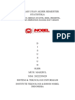 Makalah Ujian Akhir Semester Statistika