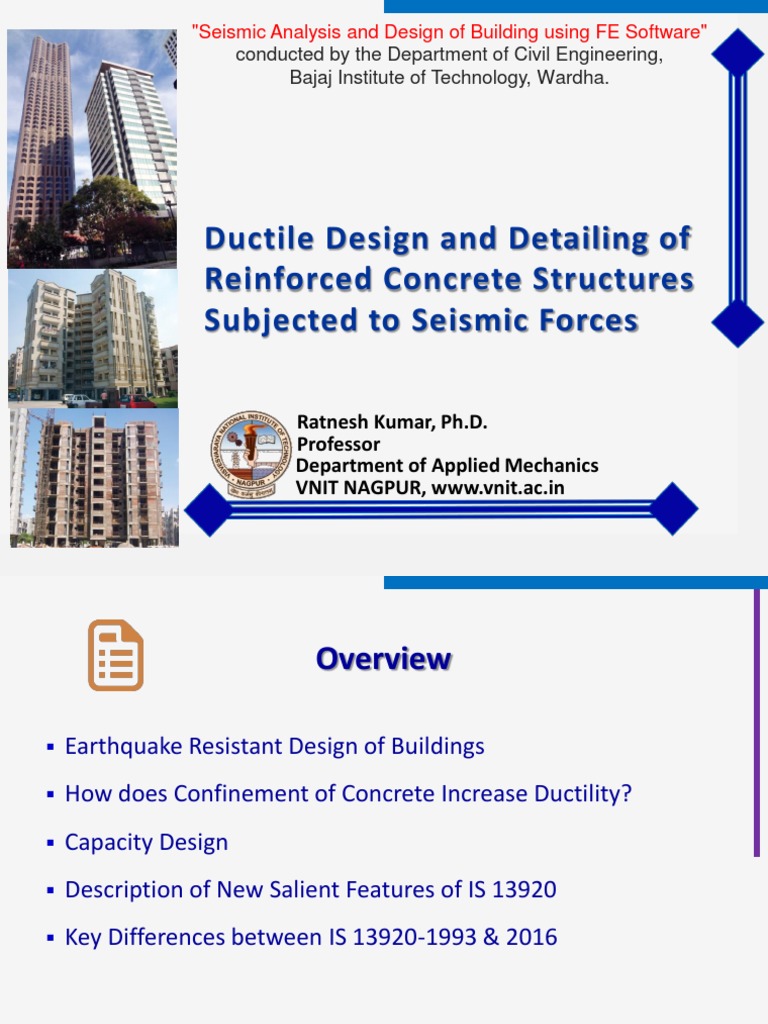 Seismic Design of Ductile Structures | PDF | Beam (Structure ...