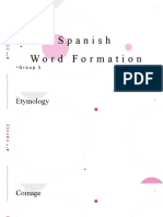 Spanish Word Formation