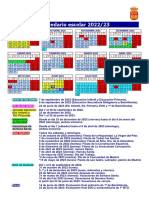 Calendario Escolar. 2022-23. CSB