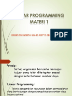 Program Linear Pendahuluan