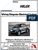 Wiring Diagram Electrical System / Diagramas Sistema Eléctrico Hilux 2004-2015 SE