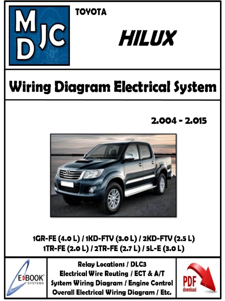 Wiring Diagram Electrical System / Diagramas Sistema Eléctrico Hilux