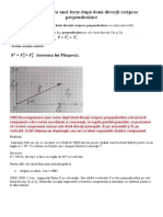 Descompunerea Unei Forțe După Două Direcții Reciproc Perpendiculare