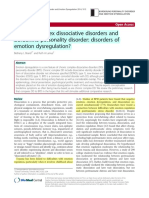 Chronic Complex Dissociative Disorders and Borderline Personality Disorder. Disorders of Emotion Dysregulation